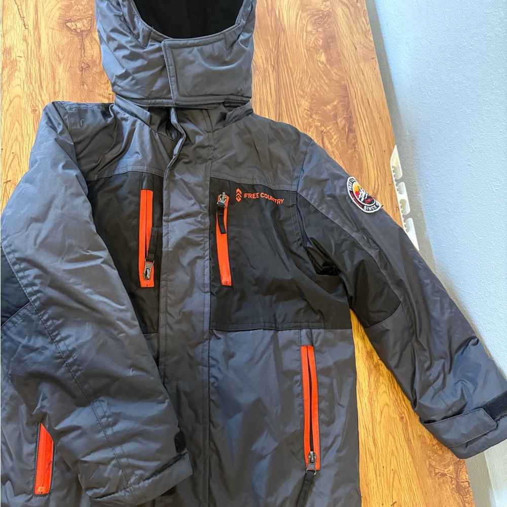 Free Country Gray and Black Jacket size 7